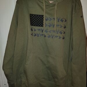 Columbia Olive Green Graphic Hoodie NWT XXL